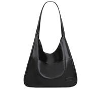 Genérico Ooomay Shoulder Bag, Ooomay Tote Bag, Vegan Leather Trendy Soft, for Women's (Black)