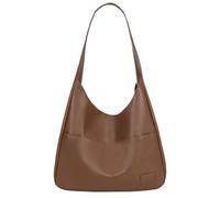Genérico Ooomay Shoulder Bag, Ooomay Tote Bag, Vegan Leather Trendy Soft, for Women's (Brown)