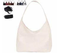 Genérico Ooomay Tote Bag, Large Capacity Vegan Leather Tote Handbags, Vintage Casual Trendy Simple The Perfect Everyday Bags (White)