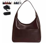 Genérico Ooomay Tote Bag, Large Capacity Vegan Leather Tote Handbags, Vintage Casual Trendy Simple The Perfect Everyday Bags (Coffee)