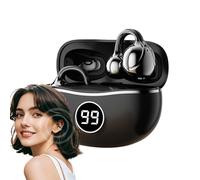 Genérico Open Ear Earbuds, Wireless Clip On Fitness Earphones, Comfortable and Secure Headphones for Running, Gym Workouts, Adorable Outdoor Training, Daily Exercise, 9.8x9.6x3.5 Inches