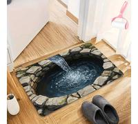 Genérico Optical Illusion 3D Rug, Fun Creatives 3D Hole Carpet for Decorative Floor Art, Non Slip Quick Dry Washable Soft Floor Mat for Home,Entryway,Living Room,Bedroom