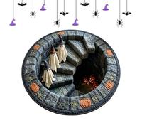 Genérico Optical Illusion Area Rug - Quilted Witch Hat Ghost Illusion Rug