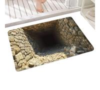 Genérico Optical Illusion Rug - 3D Abyss Carpet for Home | Crystal Velvet with Anti Slip Base, Endless Design Area Mat, Indoor Outdoor Living Room Bedroom Bathroom Entrance Entryway Accessory