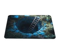 Genérico Optical Illusion Rug - Anti-Slip Rubber Foundation Engaging Cool Trap Carpet Non-Slip,3D Rugs - Engaging Illusion Design For Halloween Decorations Indoor Porch Entrance Kitchen Bathroom