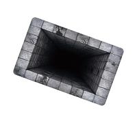 Genérico Optical Illusion Rug Hole - 31.5 X 19.7 Inch Non-Slip Quick-Dry Decor, 3D Optical Illusion Rug | for Birthday Halloween Home Holiday New Year Party Eve Entryway Living Room Bedroom