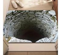 Genérico Optical Illusion Rugs, 3D Hole Rug, Non-Slip Optical Illusion Mat for Living Room/Entrance/Playroom (A,15.75 * 23.62in)