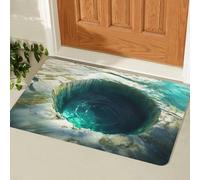 Genérico Optical Illusion Rugs, 3D Hole Rug, Non-Slip Optical Illusion Mat for Living Room/Entrance/Playroom (M,31.5 * 47.24in)