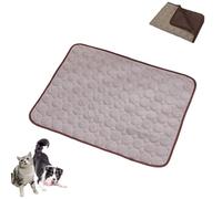 Genérico Opticnock Dog Cooling Mat, 2025 New Cooling Mat for Dogs, Washable Portable Pet Coolings Pad Sleeping Mats, for Dogs & Cats, For Indoor Outdoor, Machine Washable (Brown,X-Large)