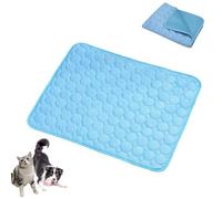 Genérico Opticnock Dog Cooling Mat, 2025 New Cooling Mat for Dogs, Washable Portable Pet Coolings Pad Sleeping Mats, for Dogs & Cats, For Indoor Outdoor, Machine Washable (Blue,Medium)
