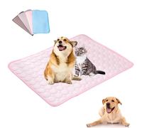 Genérico Opticnock Dog Cooling Mat, 2025 New Pet Cooling Mat, Washable & Portable Pet Cooling, SummerCooling Sleeping Pad, for Dogs & Cats, Washable, Soft, Foldable Sleeping (Pink,X-Small)