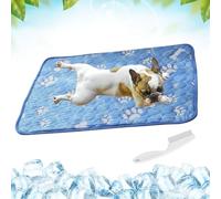 Genérico Opticnock Dog Cooling Mat for Dogs, 4X More Effective, Ice Silk Cooling Mat for Small Medium Large Dogs, Washable Pet Ice Cool Pad Blanket for Indoor Outdoor (Blue-A, XS-40 * 30CM)