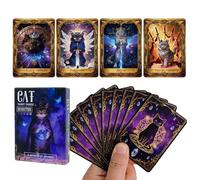 Genérico Oracle Tarot Deck, 50 Pieces Oracle Cards, Playing Supplies with Meditation Feature, Durable Card Set, Game Accessory with Vibrant Design, Spiritual Tool for Home Family