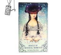 Genérico Oráculo de Momentos místicos - Deck de tamaño de Bolsillo para Principiantes con Collar - Guía inspiradora, fácil de Usar