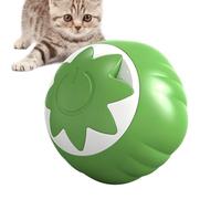 Genérico Orange Themed Cat Ťoy Ball - Rolļing Self Entertaining Ball For Indoor Cats, Bite Resistant Automatic Rolling Toy, Fun Relieving Stress Reducer For Kittens