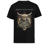 Genérico Orbit Culture Heavy Death Camiseta Negra De Manga Corta para Hombre
