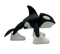 Genérico Orcalero Orcala - Figura Articulada XL 11x16cm - Coleccionable Memes Brainrot Italianos - Orca con 3 Patas y Zapatillas - Brain Rot Memes Italianos - Capuccinno Asesino - Tralalero Tralara