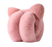 Generico Orejeras de invierno, plegables a prueba de viento de peluche, orejeras para mujeres de invierno con orejas de gato para correr, para frío, niños, niñas, adultos, deportes, correr, ciclismo