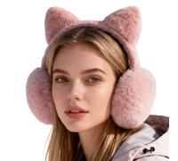 Genérico Orejeras - Lindas Plegables Y Cálidas,Orejeras De Orejas De Gato Peludas En Clima Frío - Para Deportes De Nieve Al Aire Libre Correr Ciclismo Esquí Senderismo Montar Viaje