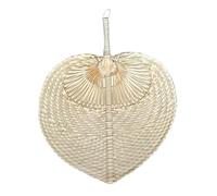 Genérico Organic Palm Fan, Manual Handheld Cooling Tool, Leaves with Weaving Feature, Vintage Raffia Wall Hanging, Decorative Prop with Bohemian Design, Party Favor for Home and Outdoor