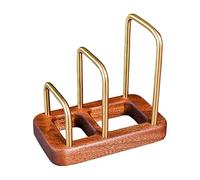 Genérico Organisateur Planche À Découper Bois Et - Support Cuisine 16.6x10cm | Rangement Planches Couteaux Et Couvercles Socle Gain De Place Robuste Pratique Comptoir Finition Premium