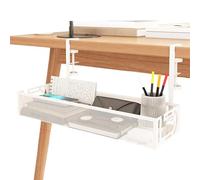 Genérico Organizador Bajo Escritorio - Bandeja Multifuncional de Alambre Metálico | Gestión de Cables con Malla Metálica, Organización de Escritorio Reutilizable para Hogar y Estudio