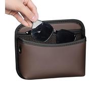 Genérico Organizador De Asiento Delantero,Pequeña Organización Automóvil Piel PU | Organizador Coche | Para Uso Diario Viajes Por Carretera Camping Familia Actividades