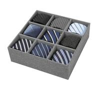 Genérico Organizador De Cajones Bandejas - Organizador de Cajonera con 9 Divisiones | Caja Organizadora para Ropa Interior Cinturones Calcetines Corbateras Hogar Diario Aseo Armario Viajes