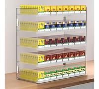 Genérico Organizador de Cigarrillos de Pared con dispensador automático, Estante de Almacenamiento eficiente para el hogar y la Empresa, solución Que Ahorra Espacio para un fácil Acceso y exhibición.