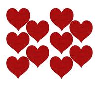 Genérico Organizador de Cubiertos - 10 Fundas De Cucharas En Forma De Corazón,Organizador De Cubiertos De Fieltro Para Fiestas - Para Cena De San Valentín Boda Cumpleaños Día De La Madre Compromiso