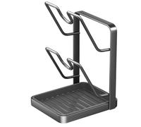 Genérico Organizador De De Ollas - Estante Para Tablas De Cortar De 2 Niveles, Estante Para Cocinar Multifuncional De Acero Inoxidable De Doble Capa | Soporte Para Tapa De Cacerola Con Bandeja De P