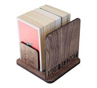 Generico Organizador de escritorio con soporte de pantalla | Countertop Bookcase Wooden Desk Decor For Bedroom Living Room Office, Small T