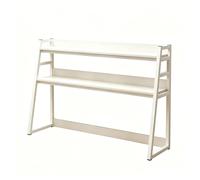 Genérico Organizador de Escritorio de Madera y Metal Estantería Pequeña sobre Estante de Almacenamiento para Oficina Hogar-White||115 * 32 * 90