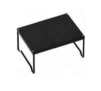 Genérico Organizador de estantes expandible apilable, Estante telescópico Ajustable de 33,5 cm, Divisor de Almacenamiento Multicapa for despensa, baño(W35cm/14in,L38-62cm/15-24in)