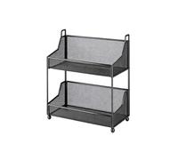 Genérico Organizador de estantes Que Ahorra Espacio: Soporte de exhibición Escalonado de Gran Capacidad, Estante for refrigerios en el mostrador de Caja for Tiendas(Black,11.8x7.1x15.7in)