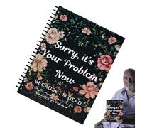 Genérico Organizador de fin de vida Binder - Life Information spirall Notebook | Registro de cosas que familia necesita saber una carpeta novedosa para padre, madre, espiral Bound Funny Notebook