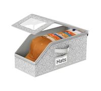 Genérico Organizador De Gorras | Caja De Almacenamiento Para 24 Gorras De Béisbol Apilables | Estuche Expositor Con Ventana Transparente Para Gorro Viaje Dormitorio Armario