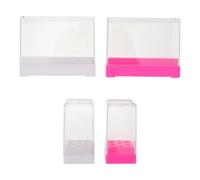Genérico Organizador de Herramientas de Uñas de Plástico, 4 Piezas, Diseño Elegante Múltiples Compartimentos para Estudio de Manicura