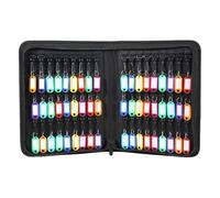 Genérico Organizador De Llaves | Organizador Portátil Ignífugo,Organizadora con Cremallera para 54 Llaves | para Gestión, Administrador De Propiedades, Alquiler De Coches, Oficina En Casa