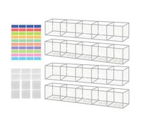 Genérico Organizador De Pajitas Para ,Soporte Organizador Acrílico Para Pajitas Con Cintas Adhesivas - De Cubiertos Y Utensilios De Cocina Para Cepillo Palillos Cuchara Y Para