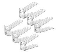 Generico Organizador de ranuras para zapatos, 6 piezas apilable elevadores, soportes de doble capa no deslizantes, diseño ajustable de altura, solución de almacenamiento para closet, garaje o dormir