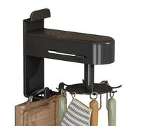 Genérico Organizador De Utensilios | Gancho Giratorio para Cocina,Colgador Giratorio Sin Taladro para Cucharas Tablasss ToallassY DormitorioSolución Almacenamiento Optimizada