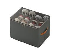 Genérico Organizador de zapatos: de almacenamiento plegable, contenedor divisor ajustable, soporte de cubierta transparente, organizador de armario, solución de almacenamiento para de sala de esta