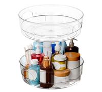 Generico Organizador giratorio de mesa de 2 piezas para organizar la cocina | Organizador giratorio para cocina para despensa, encimera, armario, nevera, apartamento, casa de campo,