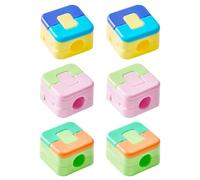 Generico Organizador magnético - Clip portacables de mesa adhesivo de 6 piezas, robusto de gestión de cables | Organizador multifuncional para cables, para casa, oficina, apartamento, dormitorio