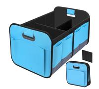 Genérico Organizador Maletero Coche para BMW X6 M-Power E71 2009-2014 (SUV), Plegable Multi-Compartimento, 70L Alta Capacidad, 600D Tela Oxford, Impermeable y Duradero, Bolsillo Lateral
