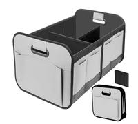 Genérico Organizador Maletero Coche para BMW X6 M-Power E71 2009-2014 (SUV), Plegable Multi-Compartimento, 70L Alta Capacidad, 600D Tela Oxford, Impermeable y Duradero, Bolsillo Lateral