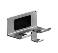 Generico Organizador para secador de pelo, estante adhesivo para secador de pelo, para puerta del baño, dormitorio, gimnasio, hotel, vestuario, apartamento