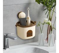 Generico Organizador portaobjetos de Pared | Portaobjetos de Pared con para higiene Personal, Ahorro de Espacio, organización casa Resistente para baño, Cocina, lavandería y habitación de