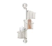 Genérico Organization Hardware - Versatile Hanging Unit, Sturdy Vacuum Fixation, Modern Space Saver, Rapid Water Exit Design | Heavy Duty Holder, Practical Rectangular Case for Tidying Living Area